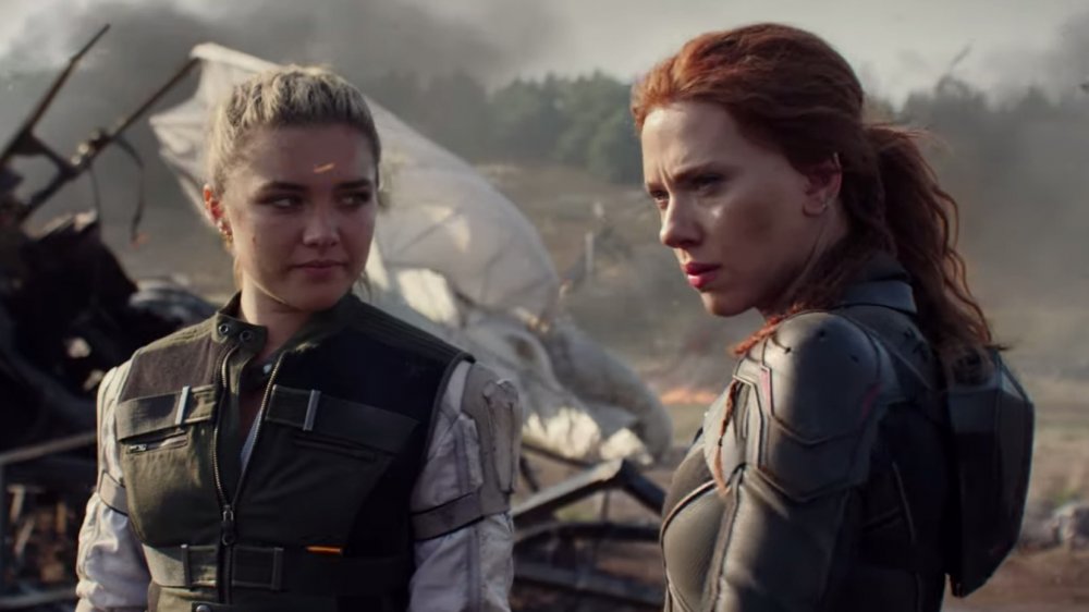 Florence Pugh and Scarlett Johansson in Black Widow