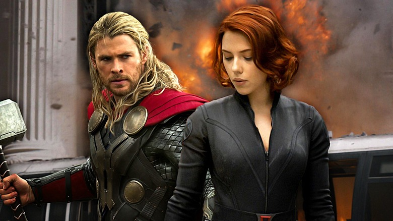 Thor and Black Widow