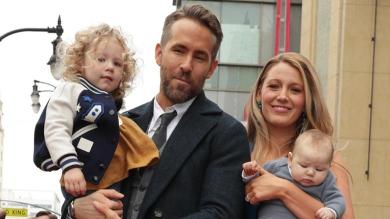 Ryan Reynolds and Blake Lively with children