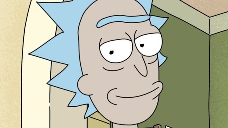 Rick smirking