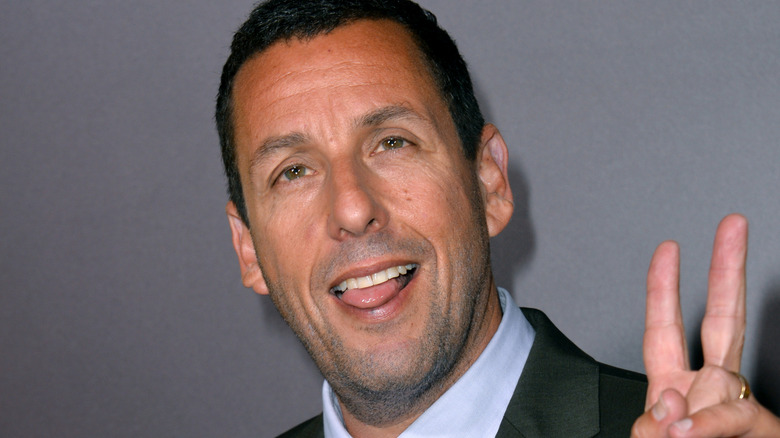 Adam Sandler tongue out