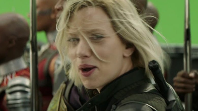 Scarlett Johansson Avengers: Infinity War blooper reel