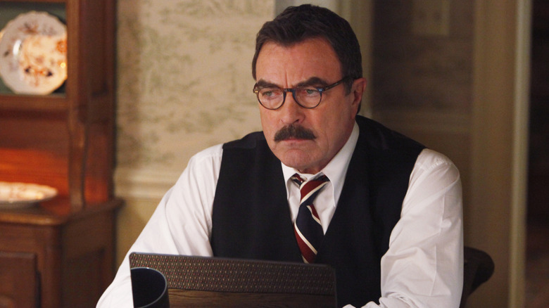 Frank Reagan glaring in "Blue Bloods"