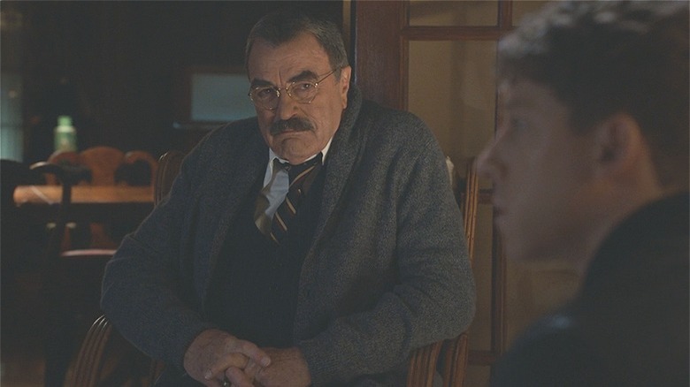 Frank and Joe Hill watch home videos in Blue Bloods 