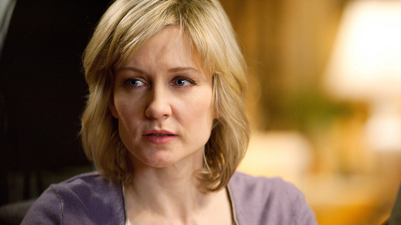 Amy Carlson stares intensely