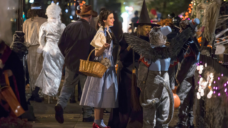 Erin and Nicky take the Reagan Boys out trick or treating in "Blue Bloods"