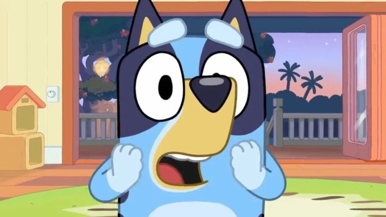 Bluey surprised