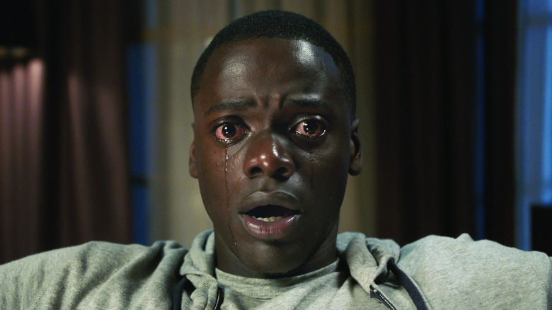 Daniel Kaluuya crying in "Get Out"