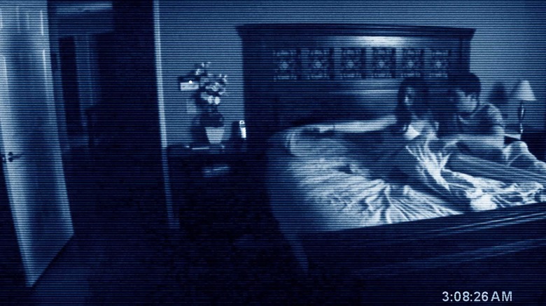 Couple in bed on CCTV