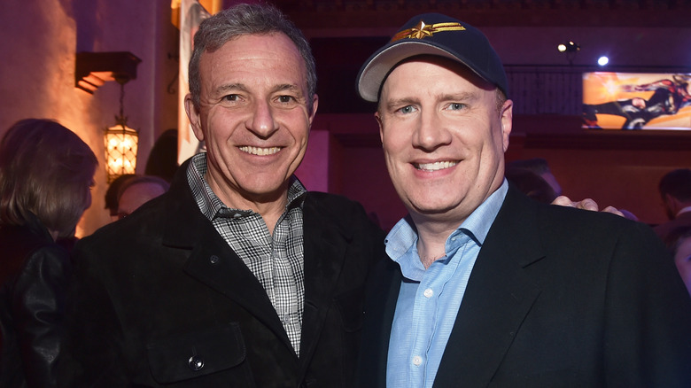 Kevin Feige and Bob Iger at event