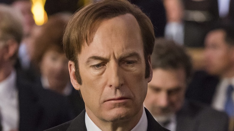 Saul Goodman looking depressed