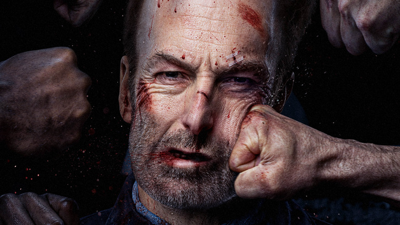 Bob Odenkirk punched in the face for poster of Nobody
