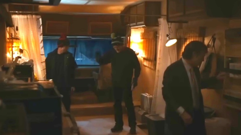 Jesse and Walter bring Saul back to their RV