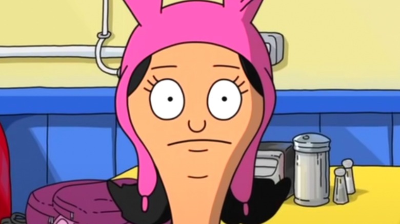 Louise wearing hat in Bobs Burgers
