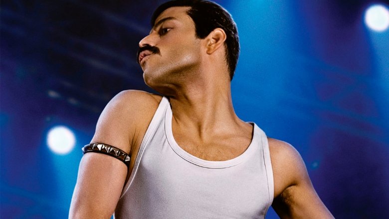 Rami Malek as Freddie Mercury in Bohemian Rhapsody