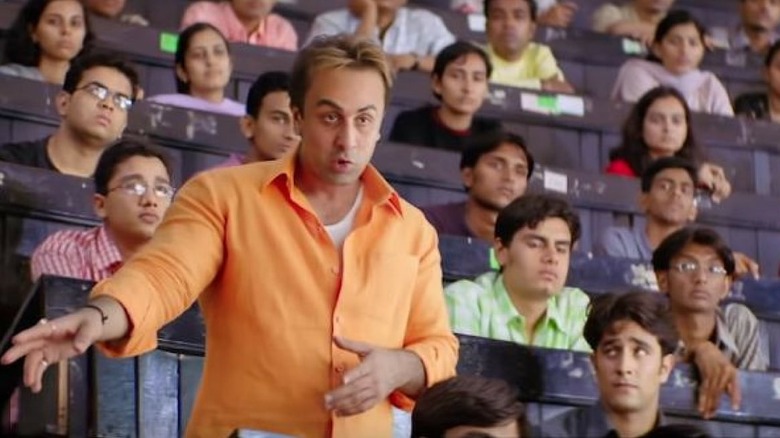 Sanjay Dutt as Munna Bhai in Munna Bhai M.B.B.S.