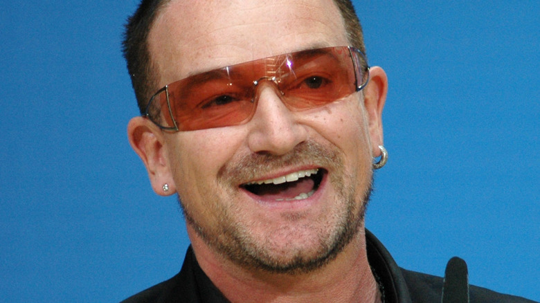 Bono smiling