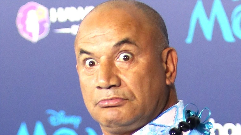 Temuera Morrison looking shocked