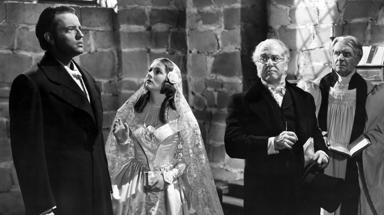 Jane Eyre and Edward Rochester wed in 'Jane Eyre' (1943)