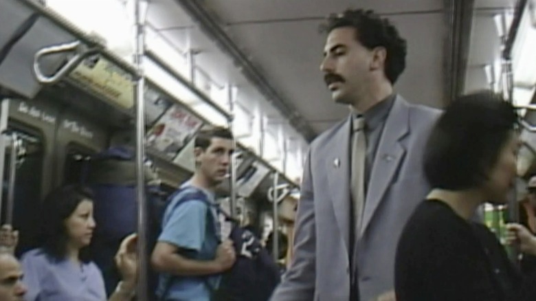   Borat u metrou