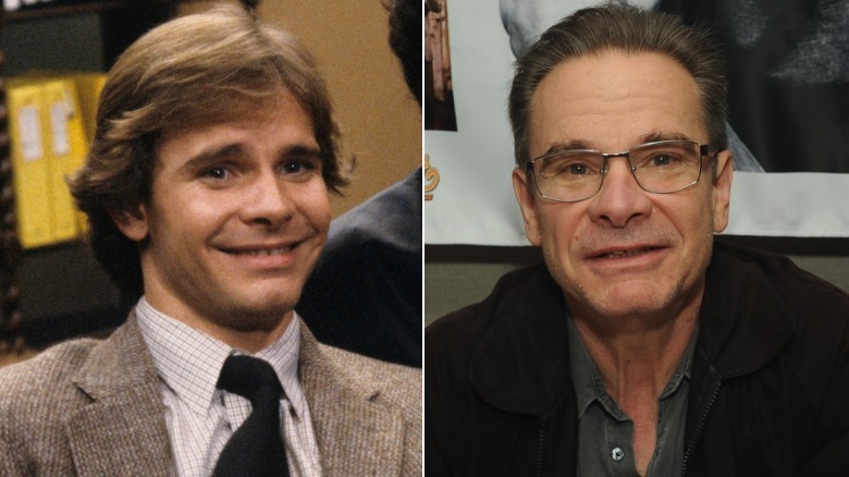 Peter Scolari as Henry Desmond next to a recent image of the actor