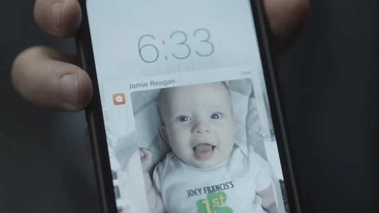 Little Joey Reagan smiling in "Boston Blue"