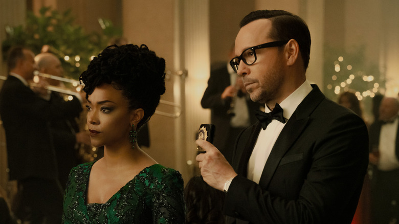 Lena and Danny undercover at a gala in "Boston Blue" (2025)