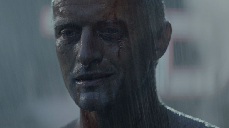 Roy Blatty in the rain in Blade Runner