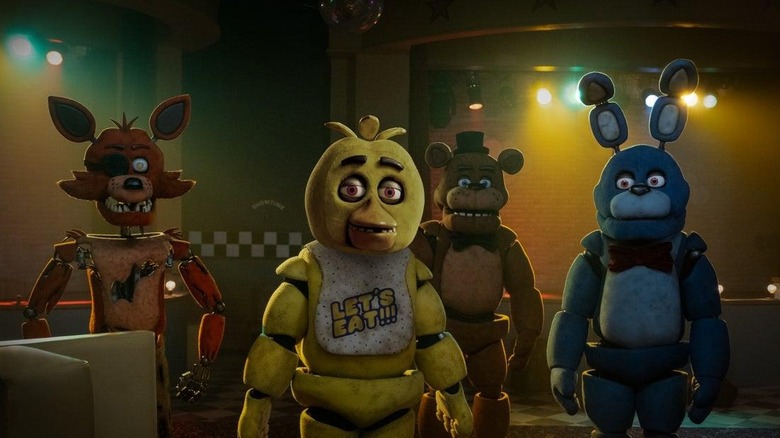 The animatronic figures at the heart of Five Nights at Freddy's (2023)