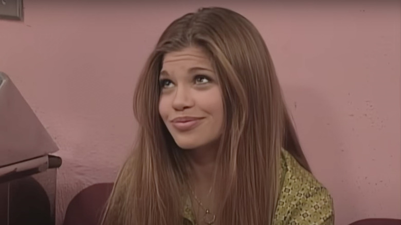 Topanga smirking 