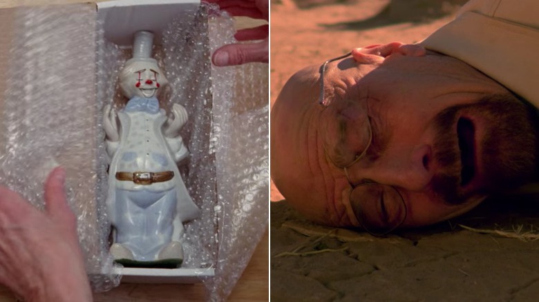 example of symbolism in the same episode, the clown and walt crying