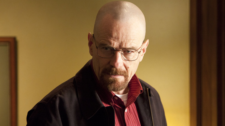 Bryan Cranston as Walter staring seriously