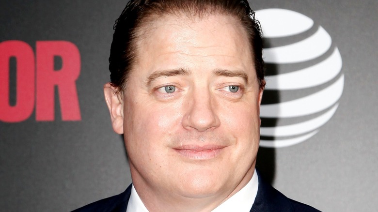 Brendan Fraser smirking