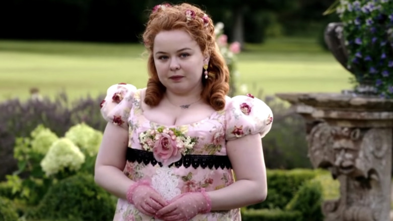 Penelope Featherington looking upset