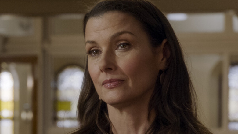Bridget Moynahan smiling slightly