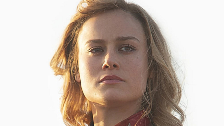 Captain Marvel white background