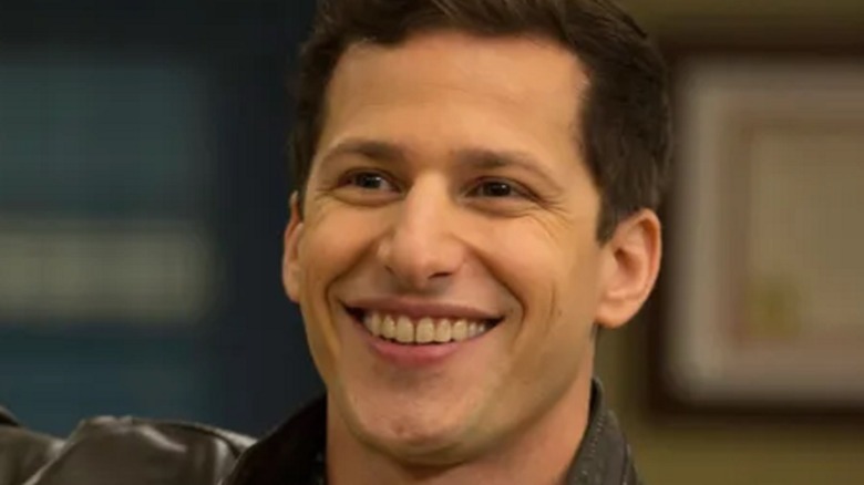 Jake celebrating in "Brooklyn Nine-Nine"