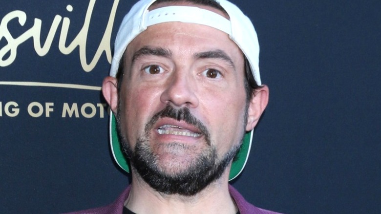 Kevin Smith Face White Hat