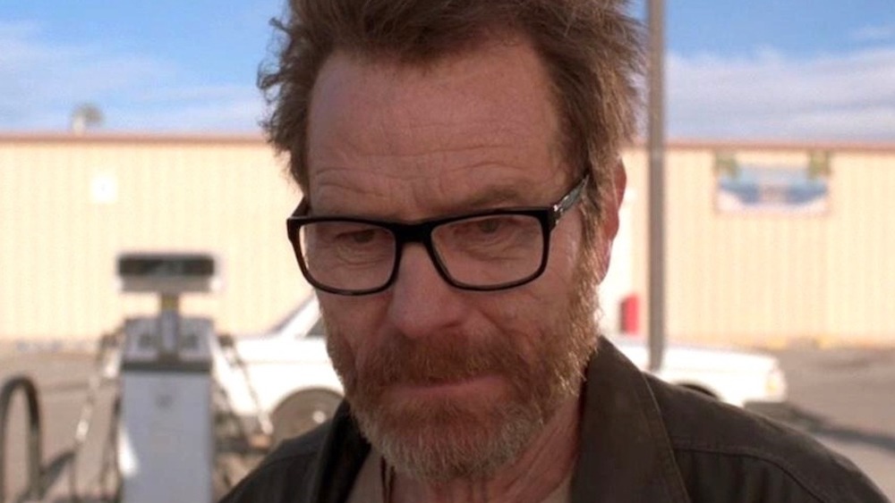 Walter White looking glum Breaking Bad