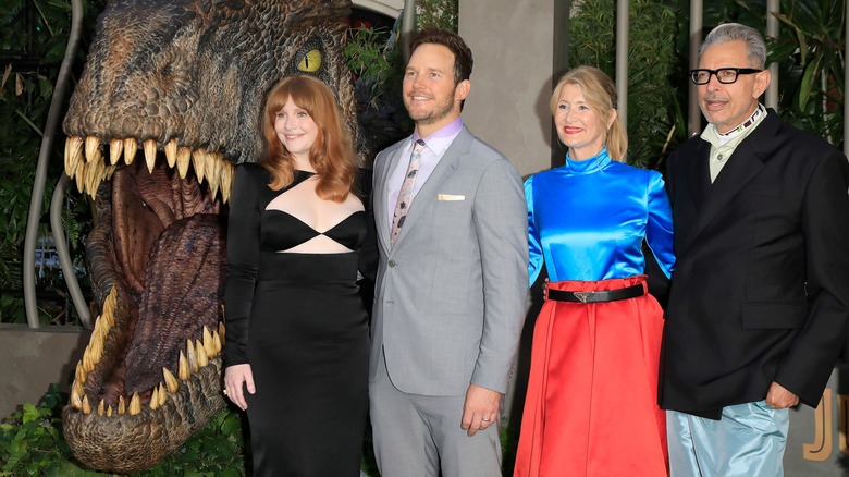 Howard poses with the cast