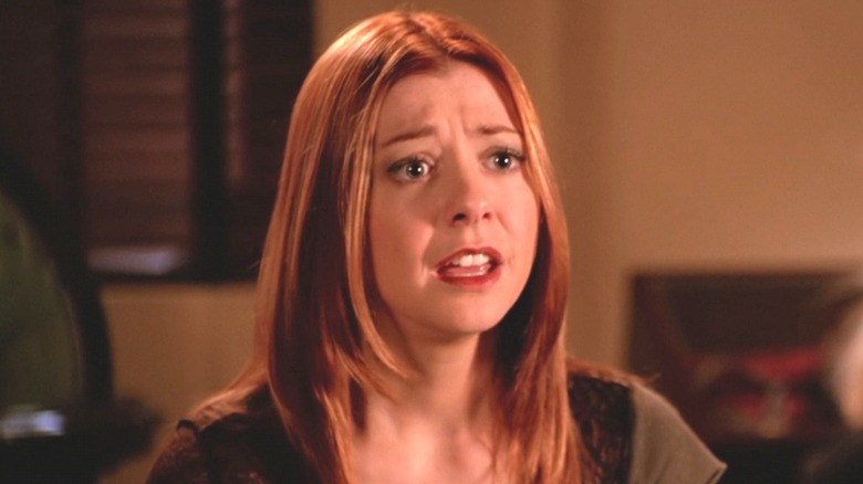 Willow talking, looking distressed