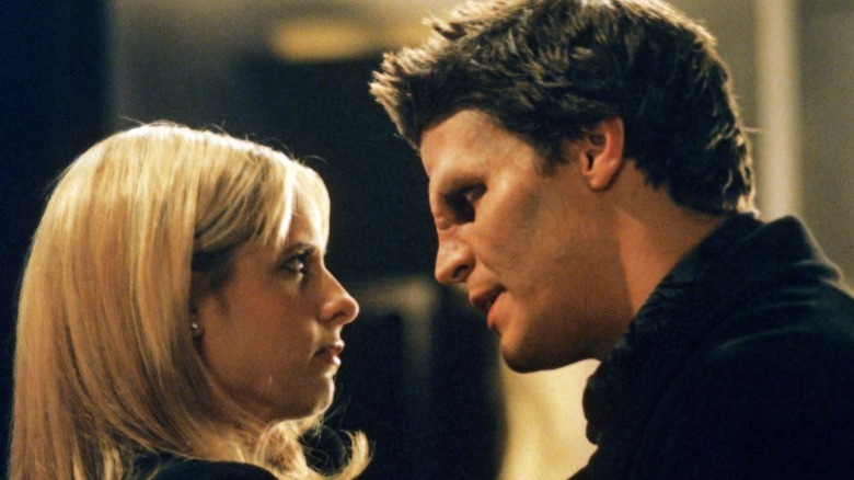 Sarah Michelle Gellar and David Boreanaz in Buffy the Vampire Slayer
