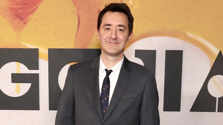 Will Tracy at the NY premiere of "Bugonia"