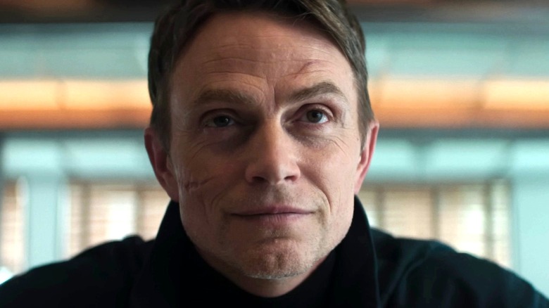 Bullseye smirking in Daredevil: Born Again Season 2