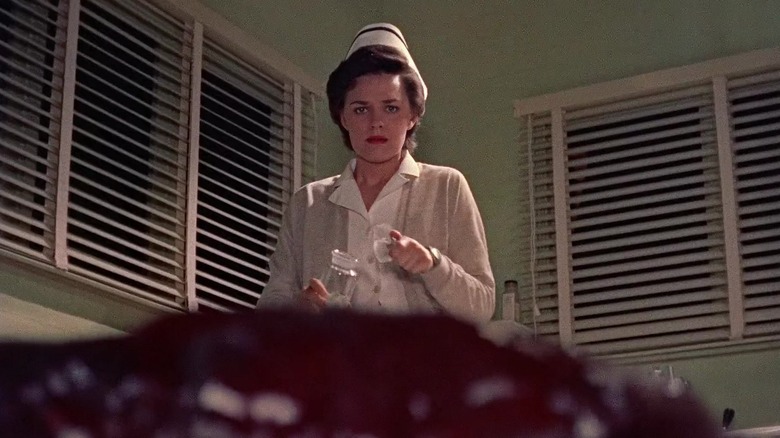 Nurse about to attack the Blob