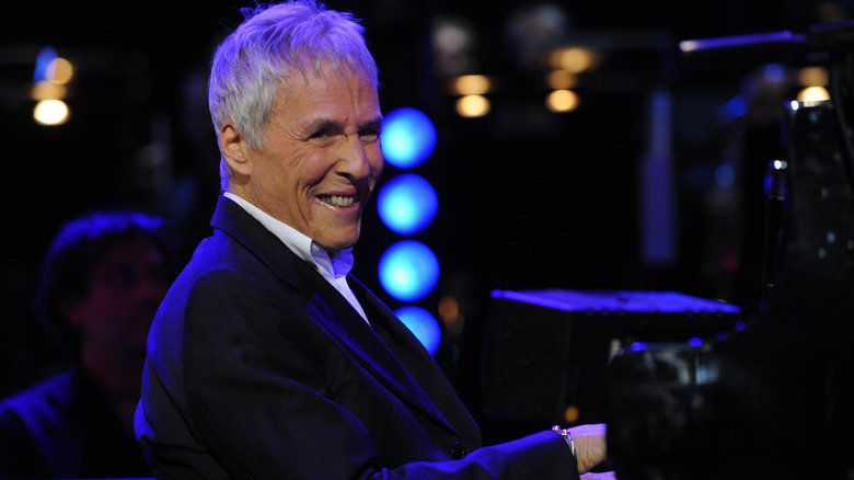 Burt Bacharach playing piano