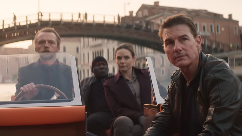 Ethan Hunt and team on boat