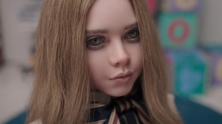 Megan doll looking ominous