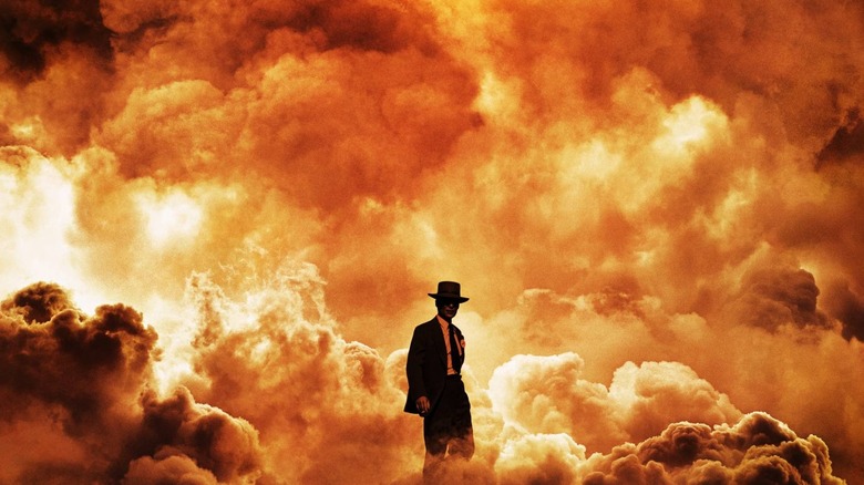 Oppenheimer stands engulfed by flame