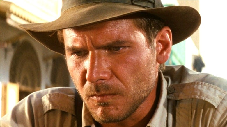 Indiana Jones frowning